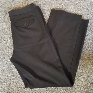 Sz 8 dark brown dress pants, women's trousers, Eddie Bauer slacks